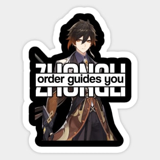 ZHONGLI order guides you Genshin Impact Sticker